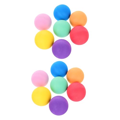 Abaodam 14 Stück Teiliges Schwammspielball Bunte Weiche Elastische Bälle für Drinnen und Draußen Vielseitig für Spielplätze Spielhäuser Partys und Haustierspaß von Abaodam