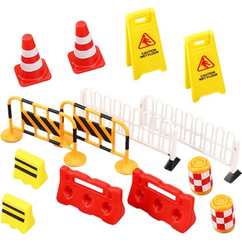 Abaodam 14-teiliges Set Mit Verkehrszeichen Für Kinder Lernspielzeug Miniatur-leitkegeln Und Absperrschildern Zum Spielen Und Lernen Für Kinder Abaodam 14-teiliges Set Mit Verkehrszeichen Für Kinder Lernspielzeug Miniatur-leitkegeln Und Absperrschildern Zum Spielen Und Lernen Für Kinder von Abaodam