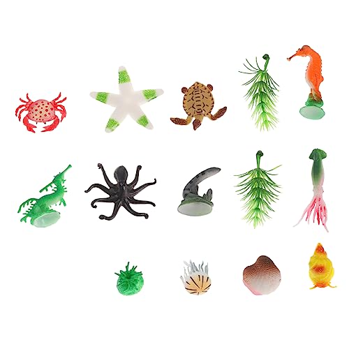 Abaodam 14 Teiliges Unterwasserleben Ornament Kinderspielzeug Mini Meerestier Meerestier Figuren Meerestier Statuen Meerestier Figuren Lernspielzeug Aus Kunststoff Abaodam 14 Teiliges Unterwasserleben Ornament Kinderspielzeug Mini Meerestier Meerestier Figuren Meerestier Statuen Meerestier Figuren Lernspielzeug Aus Kunststoff von Abaodam