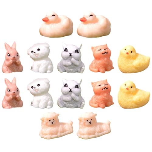 Abaodam 14Stücke Miniaturtiere Niedliche Tierfiguren aus Kunstharz für Puppenhaus Cake Topper und Mikrolandschaften Langlebige Desktop Dekoration mit Details Abaodam 14Stücke Miniaturtiere Niedliche Tierfiguren aus Kunstharz für Puppenhaus Cake Topper und Mikrolandschaften Langlebige Desktop Dekoration mit Details von Abaodam