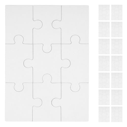 Abaodam 15 Blatt Leeres Puzzle Weiße Leere Puzzles Zum Bemalen Leere Puzzleteile Bemalbares Beschreibbares Wärmeübertragungspuzzle Unvollendetes DIY-Puzzle Für DIY-Bastelarbeiten Abaodam 15 Blatt Leeres Puzzle Weiße Leere Puzzles Zum Bemalen Leere Puzzleteile Bemalbares Beschreibbares Wärmeübertragungspuzzle Unvollendetes DIY-Puzzle Für DIY-Bastelarbeiten von Abaodam