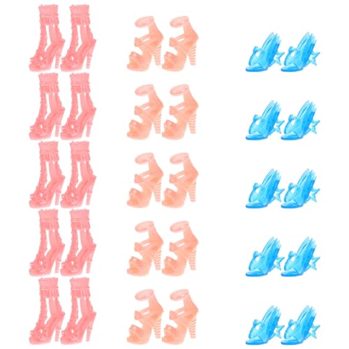 Abaodam 15 Paare Schuhe Sandalen für Mädchen Puppengarderobe kinderspielzeug fersensporn Spitzenschuhe mini Schuhe selber Machen Simulationsschuhe Plastik Abaodam 15 Paare Schuhe Sandalen für Mädchen Puppengarderobe kinderspielzeug fersensporn Spitzenschuhe mini Schuhe selber Machen Simulationsschuhe Plastik von Abaodam