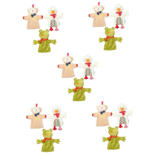 Abaodam 15 STK Ente Früherziehung Spielzeug Cartoon-puppenspielzeug Massenspielzeug Für Kinder Spielzeug Für Babys Kleinkind Pp Baumwolle Marionettenpuppe Schüttgut von Abaodam