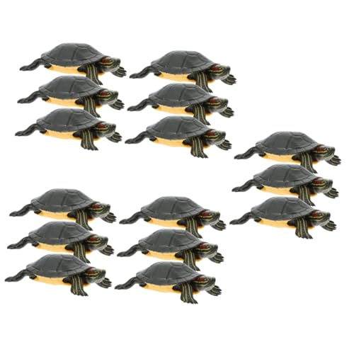 Abaodam 15 STK Simulierte Schildkröte Kleine Schildkrötenmodelle Tragbares Schildkrötenspielzeug Desktop-Spielzeug Kreatives Schildkrötenspielzeug Meerestiere Modellieren Kind Pala Plastik von Abaodam