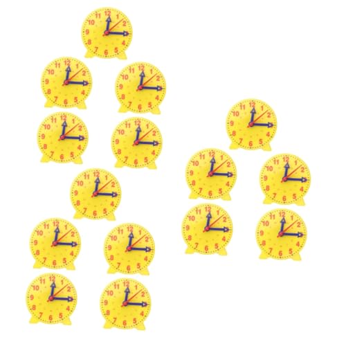 Abaodam 15 STK Uhrmodell Für Kinder Desktop-Spielzeug 3-Zeiger-gliederuhr Werkzeuge Für Kinder Lerne Die Stechuhr Zu Lesen Lernspielzeug Für Kinder Grundschule Plastik Puzzle Uhr Uhr von Abaodam
