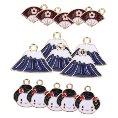 Abaodam 15 Stück Charms Aus Legierung Fächer Und Mount Fuji Anhänger Schmuckherstellungszubehör Für Ohrringe Halsketten Armbänder Partydekorationen Abaodam 15 Stück Charms Aus Legierung Fächer Und Mount Fuji Anhänger Schmuckherstellungszubehör Für Ohrringe Halsketten Armbänder Partydekorationen von Abaodam