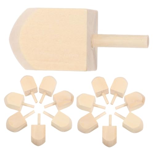 Abaodam 15 Stück Holz Kreisel Dreidel Zum Basteln Machen Sie Ihre Eigenen Dreidels Holz Bastel Dreidels Große Dreidels Blanko Dreidels Spiele Dreidels Ornament Dreidels Spiel von Abaodam