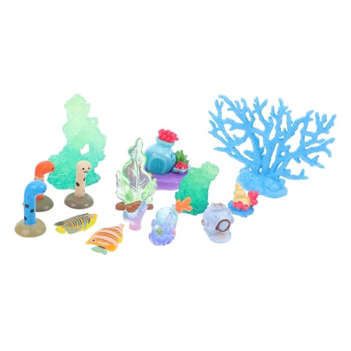 Abaodam 15 Stück Mini-ozeantiere, Winzige Figuren Aus Kunstharz, Meerestiere, Meeresminiatur-Aquarium-Ornamente, Dekorationen Für DIY-fischtank, Feengarten, Puppenhaus Abaodam 15 Stück Mini-ozeantiere, Winzige Figuren Aus Kunstharz, Meerestiere, Meeresminiatur-Aquarium-Ornamente, Dekorationen Für DIY-fischtank, Feengarten, Puppenhaus von Abaodam