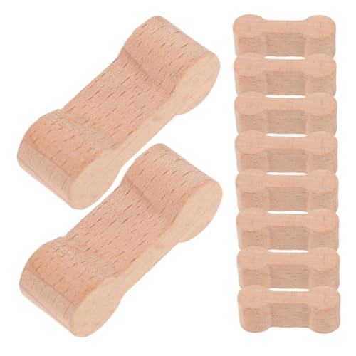 Abaodam 15 Stück Spielzeugeisenbahnstrecke holzeisenbahn schienenverbinder holzschienen verbinder Zug Gleis Plattenspieler Zug Draht Zugverbinder Holz Schienenadapter von Abaodam