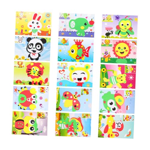 Abaodam 15 Stück Teiliges Eva Sticker Kreative DIY Bastelaufkleber Cartoon Lernspielzeug für Kindergarten Bastelmaterialien Ablösbar Rückstandsfrei Zufällige Abaodam 15 Stück Teiliges Eva Sticker Kreative DIY Bastelaufkleber Cartoon Lernspielzeug für Kindergarten Bastelmaterialien Ablösbar Rückstandsfrei Zufällige von Abaodam