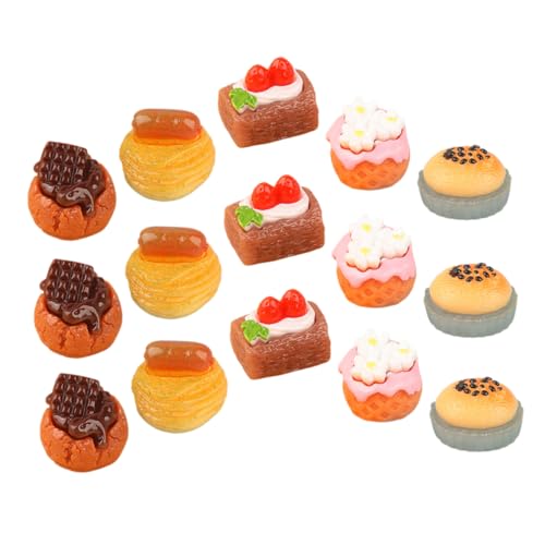 Abaodam 15 Stück Teiliges Mini Kuchen Deko Realistische Miniatur Dessert Figuren Lebendige Puppenhaus Dekoration Vielfältige für Puppenhäuser und Spielkulissen Abaodam 15 Stück Teiliges Mini Kuchen Deko Realistische Miniatur Dessert Figuren Lebendige Puppenhaus Dekoration Vielfältige für Puppenhäuser und Spielkulissen von Abaodam