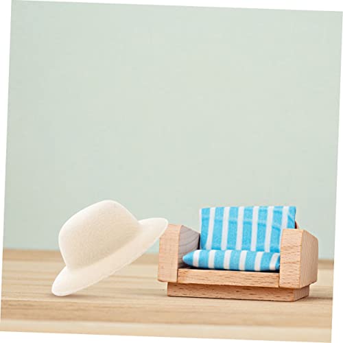 Abaodam 15 Stück Teiliges Miniatur Puppenhüte Bunte DIY Hut Dekorationen für Verschiedene Puppen Langlebige Kreative Handwerkszubehör für Puppenbekleidung und Bastelprojekte von Abaodam