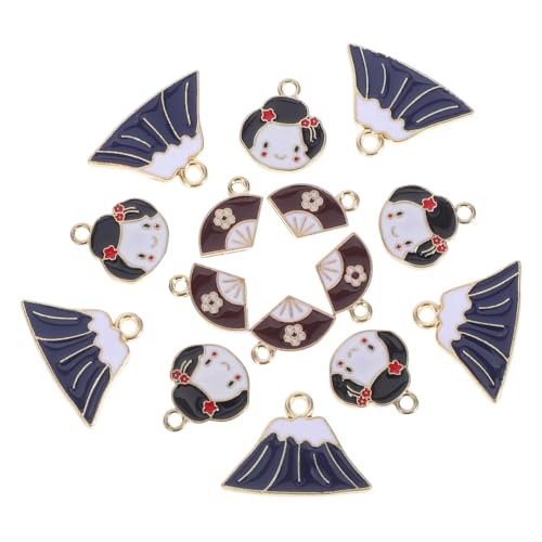 Abaodam 15 Teiliges Schmuckherstellungsset Mit Japanischen Charms Aus Legierung Mit Fächer Und Fuji Berg Anhängern Künstlerischem Zubehör Für Selbstgemachte Halsketten Armbänder Abaodam 15 Teiliges Schmuckherstellungsset Mit Japanischen Charms Aus Legierung Mit Fächer Und Fuji Berg Anhängern Künstlerischem Zubehör Für Selbstgemachte Halsketten Armbänder von Abaodam
