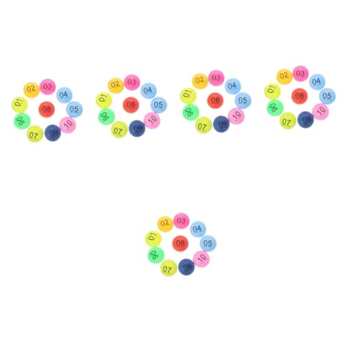 Abaodam 150 STK Farbe Zahlenball plastikbälle plastikball Match tischtennisbälle lustige Lottokugeln Lotteriekugeln zur Unterhaltung Lotterie-Box Spielball Spiel Requisiten Plastikkugel pp von Abaodam