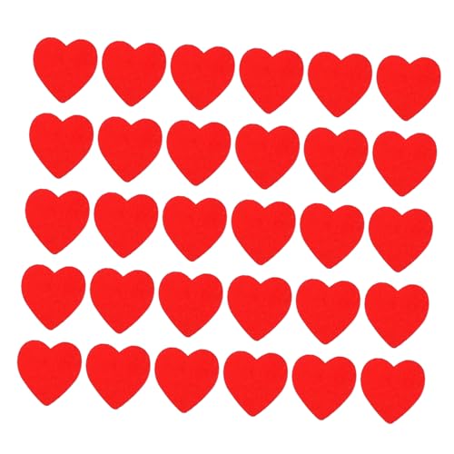 Abaodam Auf Holz Geklebte Aufkleber 150 Stück Selbstklebende Herzförmige Aufkleber Für Die Dekoration Zum Valentinstag von Abaodam