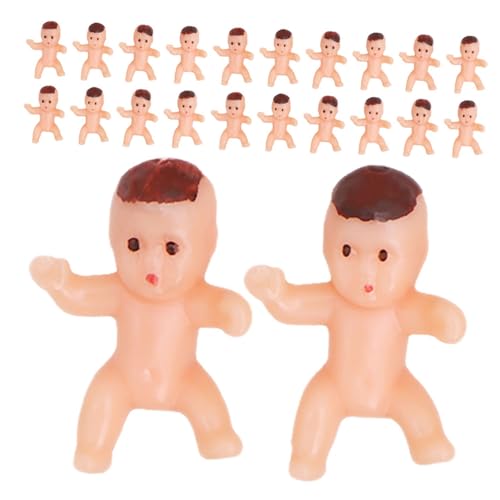Abaodam 150 Stück Mini Babyfiguren aus Kunststoff Kleine für Babyparty-Spiele Vielseitige Tortendeko und Partygeschenke für Shower Feiern und Souvenirs von Abaodam