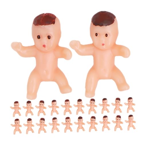 Abaodam 150 Stück Mini Plastik Junge Mädchen Kleine Babyfiguren Leicht und Tragbar Robuste Shower Party Dekoration Tischstreuung und Spielzubehör Lateinamerikanische Farben Geschenkartikel von Abaodam