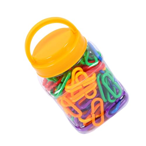 Abaodam 150 Stück Teiliges Geometrisches Kettenglieder Kunststoff Bunte C Clips zum Einhaken DIY Lernspielzeug für Fördert Kreativität Motorische Fähigkeiten und Farberkennung Abaodam 150 Stück Teiliges Geometrisches Kettenglieder Kunststoff Bunte C Clips zum Einhaken DIY Lernspielzeug für Fördert Kreativität Motorische Fähigkeiten und Farberkennung von Abaodam