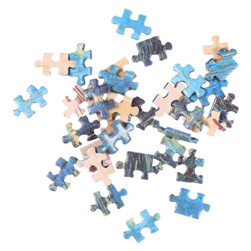 Abaodam 150-teiliges Set Lustiges Puzzle-Spielzeug Pädagogische Puzzlespielzeuge Dekorative Puzzles Lernpuzzlespielzeug Puzzles Für Erwachsene Rätsel Generation Stressabbauer Blaue Karte von Abaodam