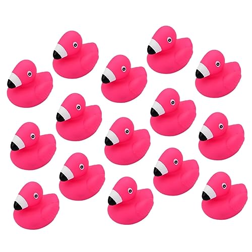 Abaodam 15Stücke Flamingo Badespielzeug für Kleinkinder Wasserdichtes Duschspielzeug aus Vinyl Langlebige und Sichere Badezimmer Spielzeuge für Jungen und Mädchen für Badewanne von Abaodam