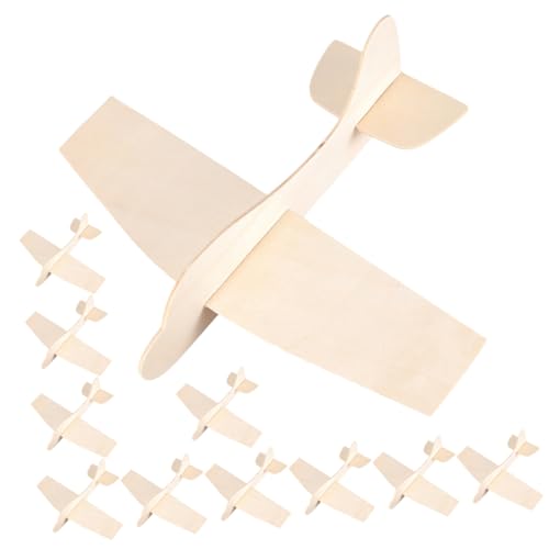 Abaodam 15St Leere Holzflugzeuge Flugzeug-Gastgeschenke Malen Sie Ihr eigenes Flugzeug Puzzlematte Spielzeug leeres Zeichenwerkzeug Flugzeugpuzzle aus Holz Graffiti Modell Suite 3D von Abaodam