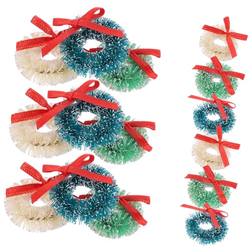 Abaodam 15st Weihnachtsschmuck Mini-kränze Weihnachten Weihnachtsbaum Mini Weihnachtsperlen-Ornament-Kits Weihnachtskranz Künstlicher Mini-Weihnachtsbaum Kleiner Weihnachtsbaum Sisal-Seide Abaodam 15st Weihnachtsschmuck Mini-kränze Weihnachten Weihnachtsbaum Mini Weihnachtsperlen-Ornament-Kits Weihnachtskranz Künstlicher Mini-Weihnachtsbaum Kleiner Weihnachtsbaum Sisal-Seide von Abaodam