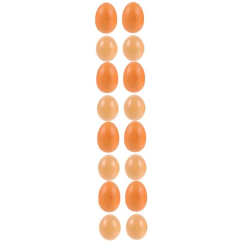 Abaodam 16 STK nachgeahmte Eier Spielzeug ostereierfarbe Schaum Handwerk Simulationseier Ornament gefälschte Hühnereier Eier basteln gefälschte Eier Requisiten Mit Eiern Spielen schmücken von Abaodam