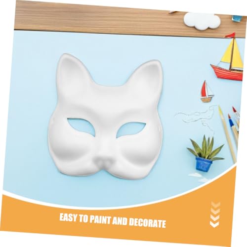 Abaodam 16 Stück Teiliges Diy Papiermasken aus Ungiftigem Bemalbare Katzen und Fuchs Gesichtsmasken für Erwachsene Leichte Atmungsaktive Bastelmasken für Halloween Karneval und Partys Abaodam 16 Stück Teiliges Diy Papiermasken aus Ungiftigem Bemalbare Katzen und Fuchs Gesichtsmasken für Erwachsene Leichte Atmungsaktive Bastelmasken für Halloween Karneval und Partys von Abaodam
