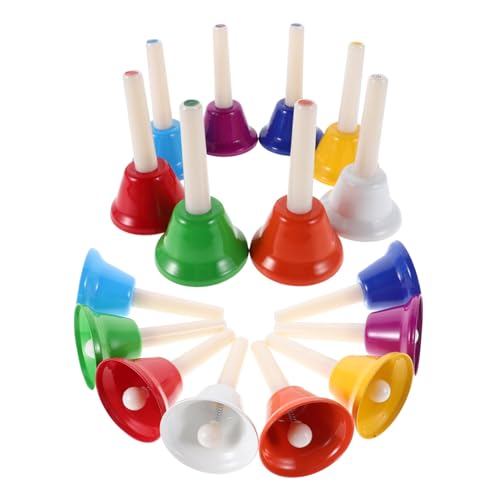 Abaodam 16 Stück Teiliges Handglocken Musikinstrument für Erwachsene Vielseitig Einsetzbar für Schule Hochzeiten Team Building und Mehr von Abaodam