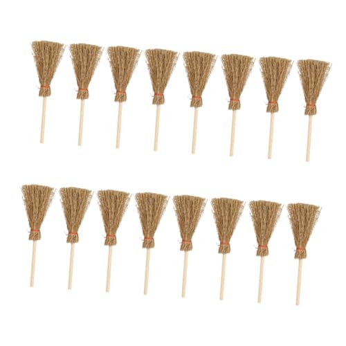 Abaodam 16 Stück Teiliges Miniatur Besen Rote Schnur Realistische Puppenhausbesen Dekoration für Miniaturhäuser DIY Wohnaccessoires Abaodam 16 Stück Teiliges Miniatur Besen Rote Schnur Realistische Puppenhausbesen Dekoration für Miniaturhäuser DIY Wohnaccessoires von Abaodam