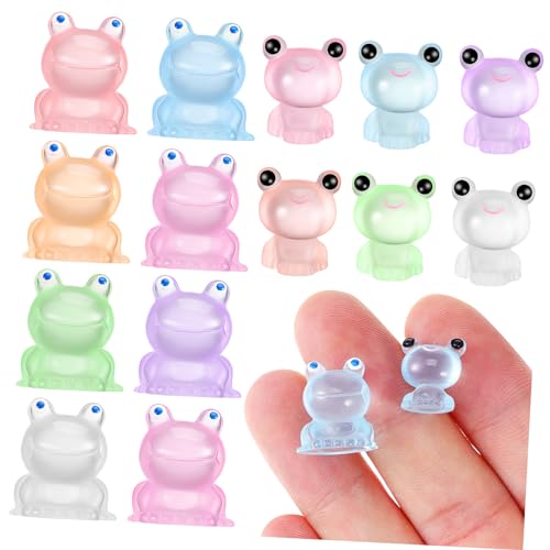 Abaodam 16 Stück Teiliges Miniatur Froschfiguren Leuchtend Kleine Harzfrösche Bunt Dekorativ für Tisch Regal Puppenhaus Vielseitige Mini Frosch Deko Freundliches Nachtlicht für Zuhause Abaodam 16 Stück Teiliges Miniatur Froschfiguren Leuchtend Kleine Harzfrösche Bunt Dekorativ für Tisch Regal Puppenhaus Vielseitige Mini Frosch Deko Freundliches Nachtlicht für Zuhause von Abaodam
