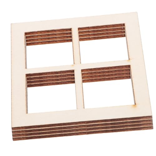 Abaodam 16stücke Miniatur Fensterrahmen Für Puppenhaus Aus Unlackiertem Dekorative Fenster Für Kreatives Spielen Und Basteln Zubehör Für Miniaturmöbel Und Puppenzubehör Abaodam 16stücke Miniatur Fensterrahmen Für Puppenhaus Aus Unlackiertem Dekorative Fenster Für Kreatives Spielen Und Basteln Zubehör Für Miniaturmöbel Und Puppenzubehör von Abaodam