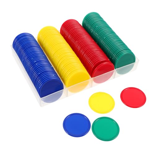 Abaodam 160 Stück Bunte Kunststoff Belohnungsmarken Für Lernfördernde Spielchips Für Klassenzimmer Anreize Und Mathematische Zählhilfe In Rot Gelb Blau Grün von Abaodam