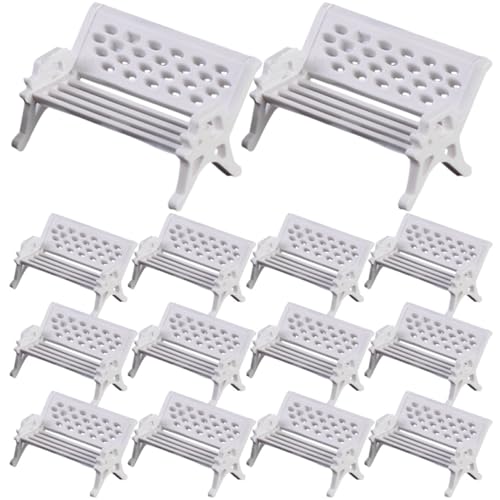 Abaodam 16St Parkstuhl Dekoration Mini-Sofa Parkbank im Maßstab 1:12 Bänke Mikrolandschaft Dekoration DIY Miniaturhaus Zubehör sandtisch gartenbank kleine gartenbank Abs Weiß Abaodam 16St Parkstuhl Dekoration Mini-Sofa Parkbank im Maßstab 1:12 Bänke Mikrolandschaft Dekoration DIY Miniaturhaus Zubehör sandtisch gartenbank kleine gartenbank Abs Weiß von Abaodam