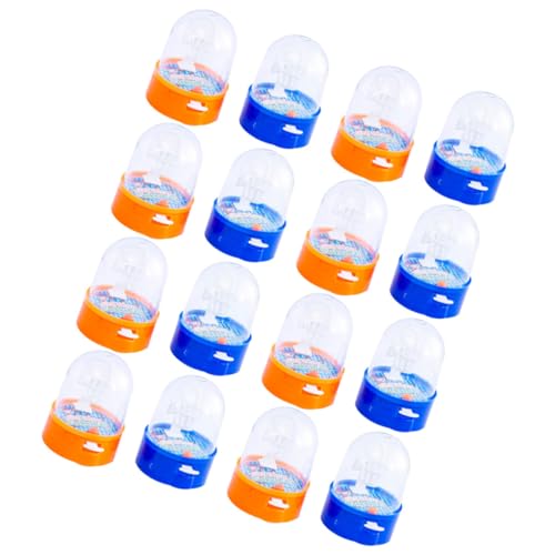 Abaodam 16Stücke Kleiner Finger Basketball Spielzeug für Kinder Interaktives Handheld Basketballspielzeug Kompakt Fördert Hand Auge Koordination für Zuhause und Büro von Abaodam