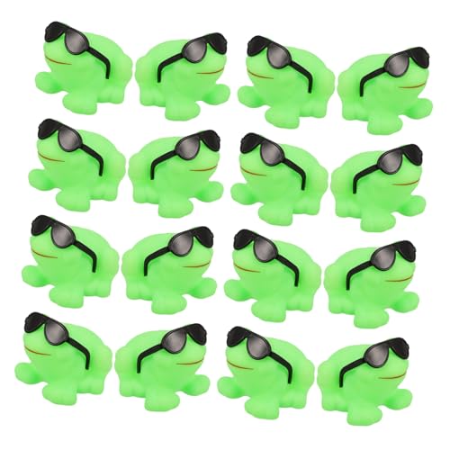 Abaodam 16Stücke Teiliges Frosch Badespielzeug Sonnenbrille Schwimmendes Wasserspielzeug für Tragbar und Sicher für Badewanne Wasser Abaodam 16Stücke Teiliges Frosch Badespielzeug Sonnenbrille Schwimmendes Wasserspielzeug für Tragbar und Sicher für Badewanne Wasser von Abaodam