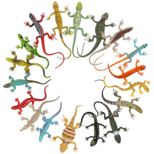 Abaodam 18 STK Gecko Dschungel Figuren Miniatur gefälscht Tiere für kinderspielzeug -Eidechsen-Ornament Reptilienspielzeug aus Kunststoff Plastik Abaodam 18 STK Gecko Dschungel Figuren Miniatur gefälscht Tiere für kinderspielzeug -Eidechsen-Ornament Reptilienspielzeug aus Kunststoff Plastik von Abaodam