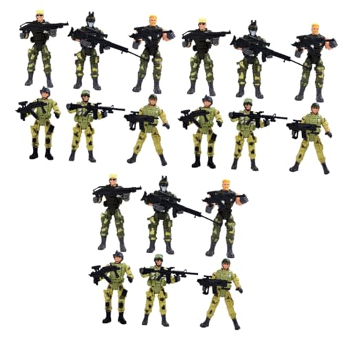 Abaodam 18 STK Modell Spielzeug Für Spezialeinheiten Für Kinder Zubehör Für Spezialeinheiten Beweglich Soldat von Abaodam