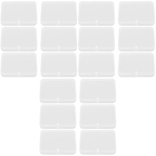 Abaodam 18 STK Pokerbox durchsichtige Vorratsbehälter für Perlen Acryltabletts zur Präsentation schutzbox lagercontainer Kartenspielen Aufbewahrungsbox aus Kunststoff Pokerkartenetui pp von Abaodam