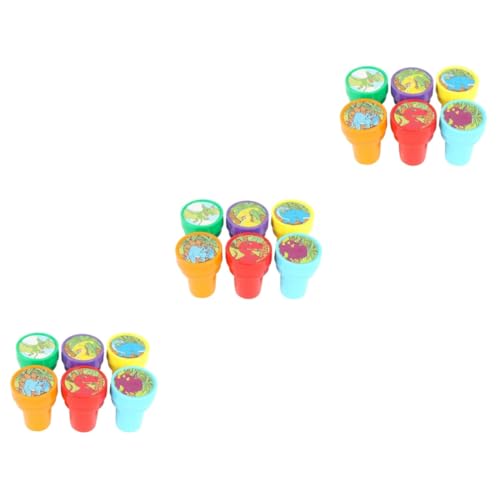 Abaodam 18 STK Selbstfärbende Stempel Briefmarken Für Kinder Selbstfärbender Stempel Kidcraft-spielset Stempel Für Kinder Briefmarken Für Die Schule Mini-Spielzeug Sterben Karikatur von Abaodam