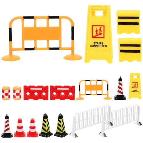 Abaodam 18-teiliges Miniatur-straßenschild Für Jungen Und Mädchen Verkehrszeichen Spielzeug Helles Licht Für Die Außensimulation Verkehrszeichen-Spielzeug von Abaodam