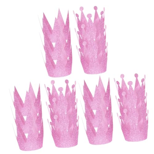 Abaodam 18 Stk Kronenhut rosa alles zum geburtstag dekorationen Kronkorken Hüte kindergeburtstag gastgeschenke baby kleidung entzückende geburtstagshüte kinder dekor von Abaodam