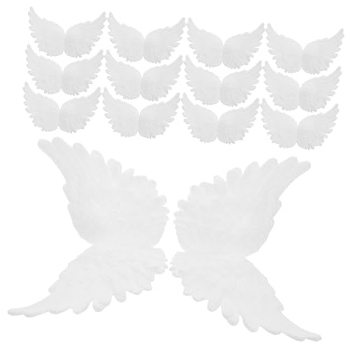 Abaodam 18 Stück Flügel-Kuchen-Deckel Engelsflügel für Kuchendekoration Wing Craft Charms Engelsflügel aus Kunststoff Mini Wings Cake Topper Hängendes Flügel basteln Harz Weiß Abaodam 18 Stück Flügel-Kuchen-Deckel Engelsflügel für Kuchendekoration Wing Craft Charms Engelsflügel aus Kunststoff Mini Wings Cake Topper Hängendes Flügel basteln Harz Weiß von Abaodam