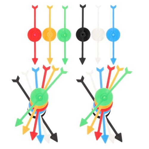 Abaodam Inspired Game 18 Stück Kunststoff-brettspielpfeile Rotierende Pfeile Spielzeug Für Die Schule Klassenzimmerspiel von Abaodam