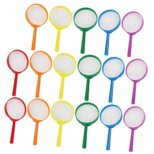 Abaodam 18 Teiliges Lupenglas Set Für Handheld Vergrößerungsglas Zufälligen Farben Ideal Für Lesen Basteln Und Erkundungen Lernspielzeug Für Junge Entdecker von Abaodam