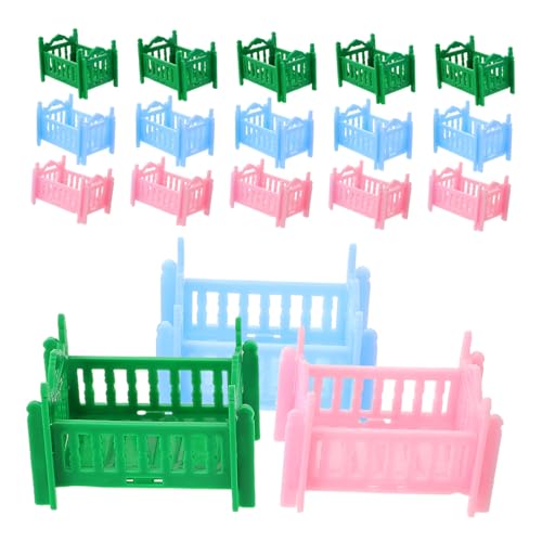 Abaodam 18 Teiliges Puppenbett Puppenhaus Miniaturbett Möbelmodell Für Puppen So Tun Als Spielhauszubehör – Minibett Für Puppenhaus Schlafzimmer Abaodam 18 Teiliges Puppenbett Puppenhaus Miniaturbett Möbelmodell Für Puppen So Tun Als Spielhauszubehör – Minibett Für Puppenhaus Schlafzimmer von Abaodam
