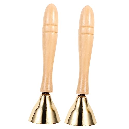 Abaodam 1Paar Handglocken für Musikalisches Percussion Instrument aus Hochwertigem Material Fördert Rhythmusgefühl und Fingerflexibilität für Kleine Musiker von Abaodam