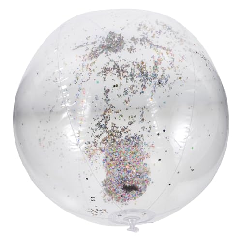 Abaodam 1Satz Aufblasbarer Glitzer Strandball Transparente Dekorative Beach Ball Für Pool Und Strand Kinderfreundliches Vielseitiges Strandspielzeug Mit Spaßfaktor von Abaodam