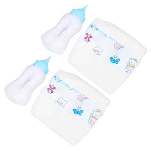 Abaodam 1Satz Babyflaschen Puppenmilchflaschen und Puppenwindeln Zubehör für Rollenspiele Leuchtende Farben und Realistische Designs Abaodam 1Satz Babyflaschen Puppenmilchflaschen und Puppenwindeln Zubehör für Rollenspiele Leuchtende Farben und Realistische Designs von Abaodam