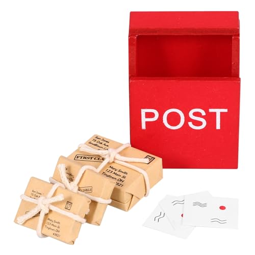 Abaodam 1Satz Briefkasten Puppenhaus Postpaket Mit Postkarten Und Post Sack Für Kreative Wohnraumgestaltung Und Figuren Dekoration Abaodam 1Satz Briefkasten Puppenhaus Postpaket Mit Postkarten Und Post Sack Für Kreative Wohnraumgestaltung Und Figuren Dekoration von Abaodam